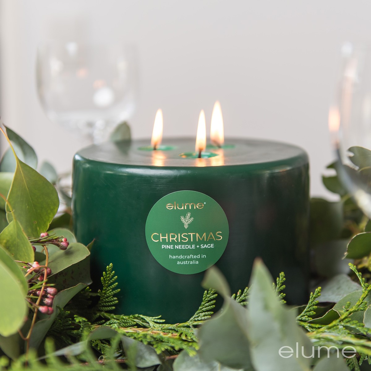 Pillar Pine Needle & Sage Three Wick Candle - Image 5