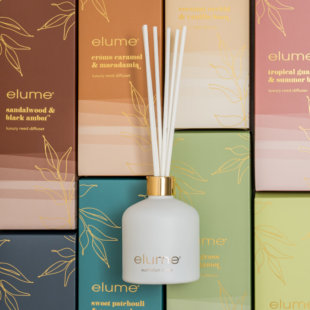 elume's new luxury reed diffusers as seen at reed gift fairs sydney 2025 blog
