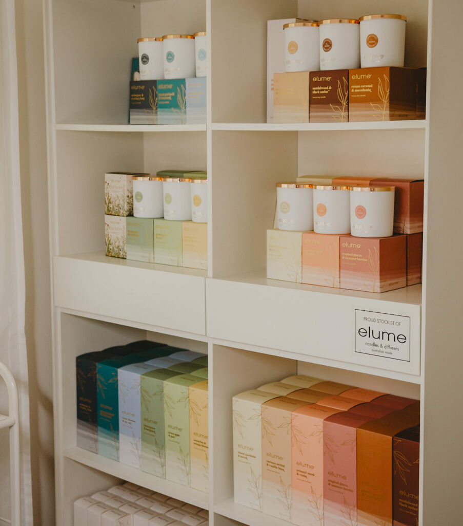 luxury soy candles and reed diffusers display from bella donna perfectly beautiful