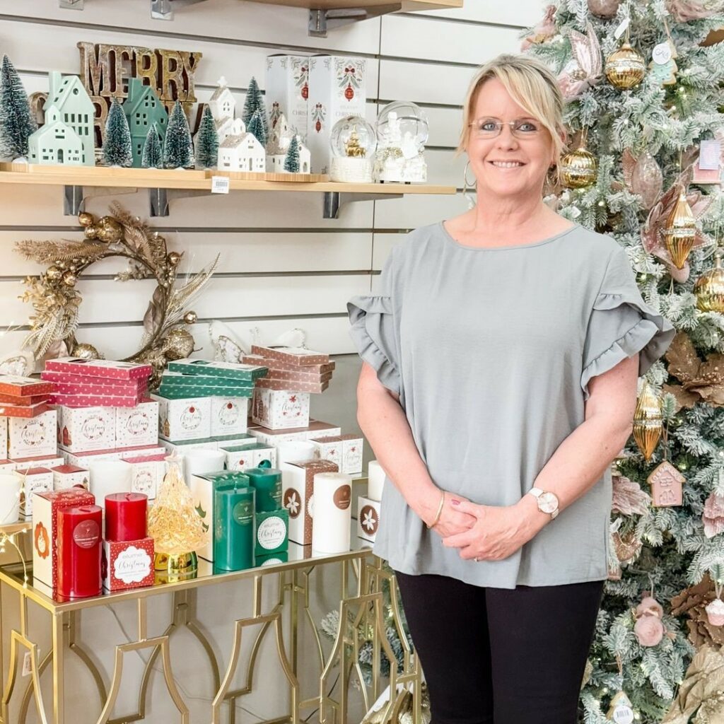 Changing Season' display of elume's Christmas range