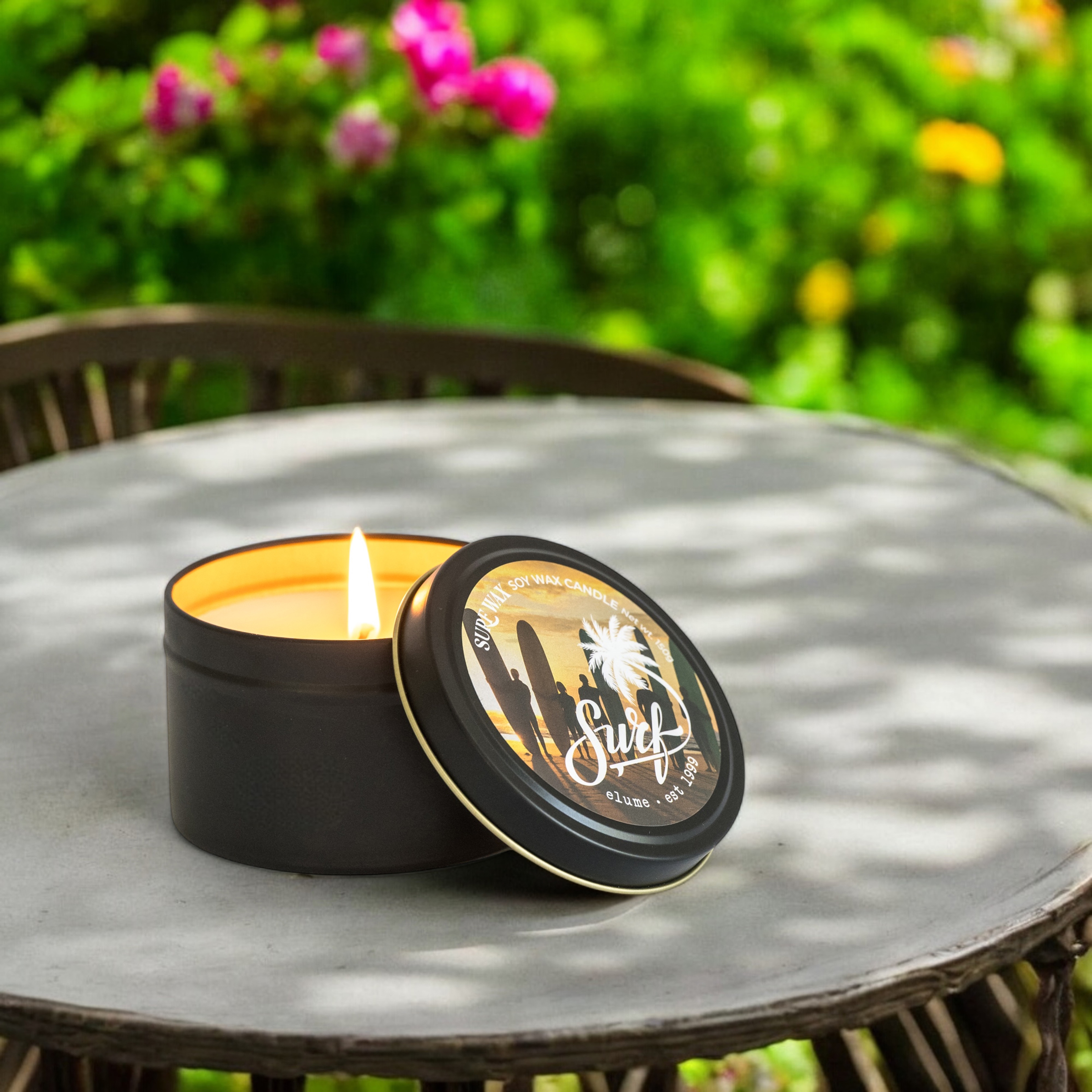 Elume Surf Soy Candle - surf tin - Surf Wax