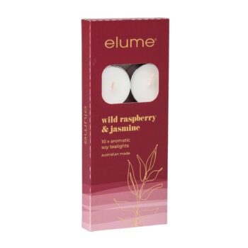 elume soy wax tealights wild raspberry and jasmine