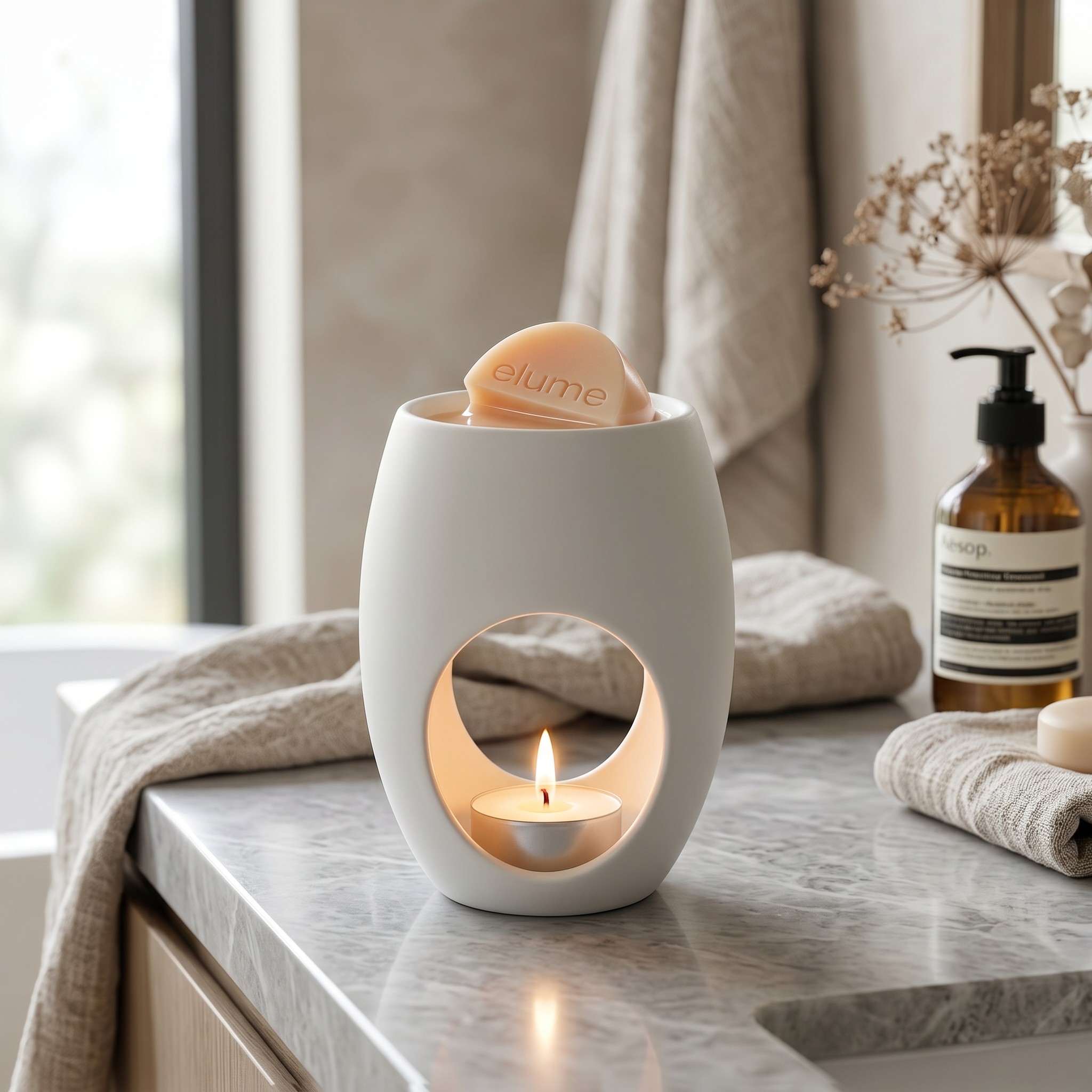 Oval White Oil Burner - Image 4