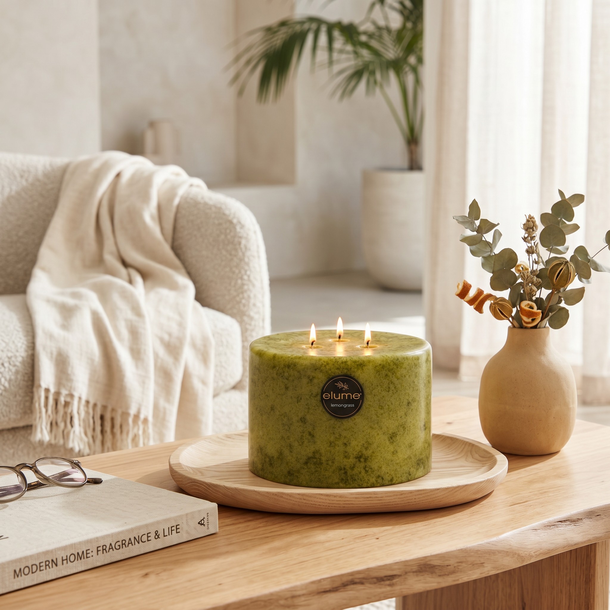 Lemongrass & Bergamot Three Wick - Image 4