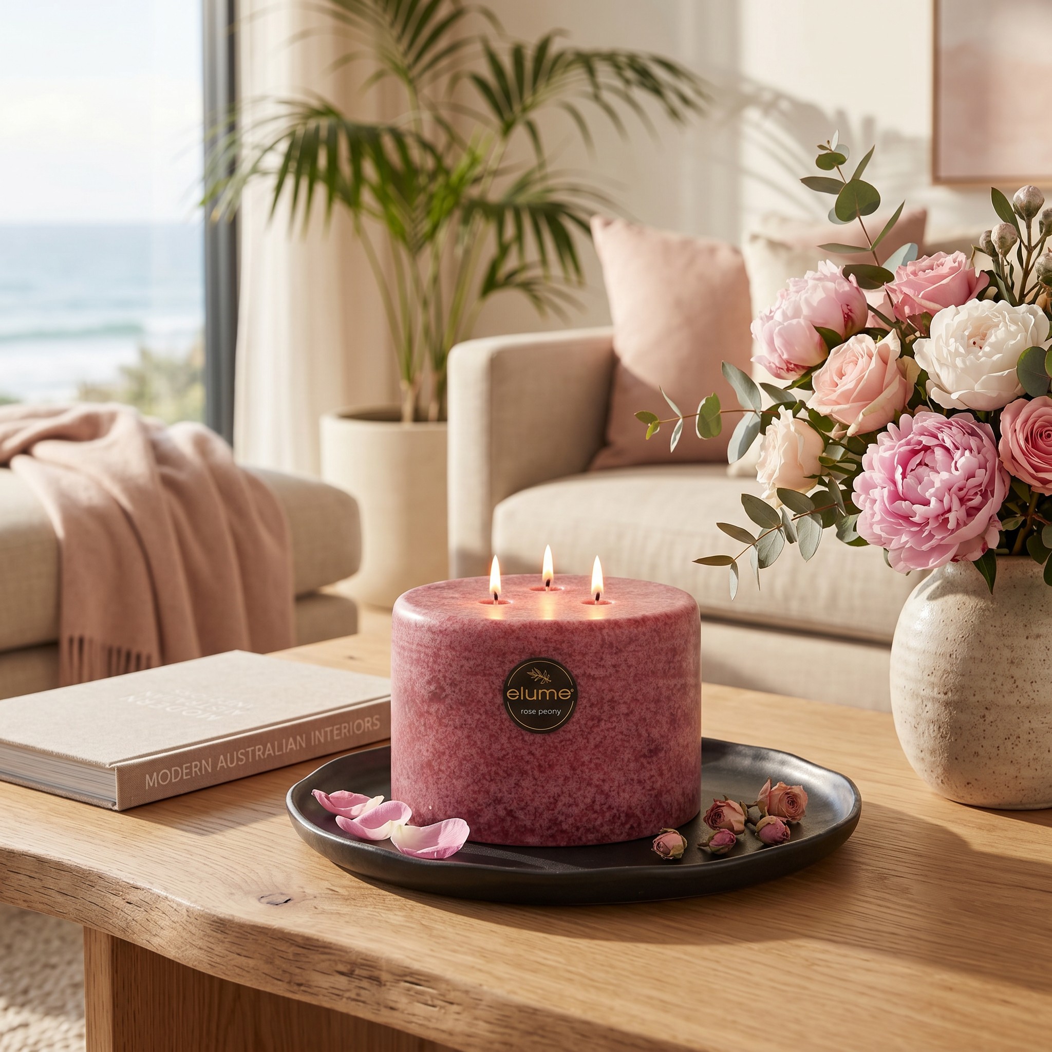 Rose Peony Three Wick - Image 2