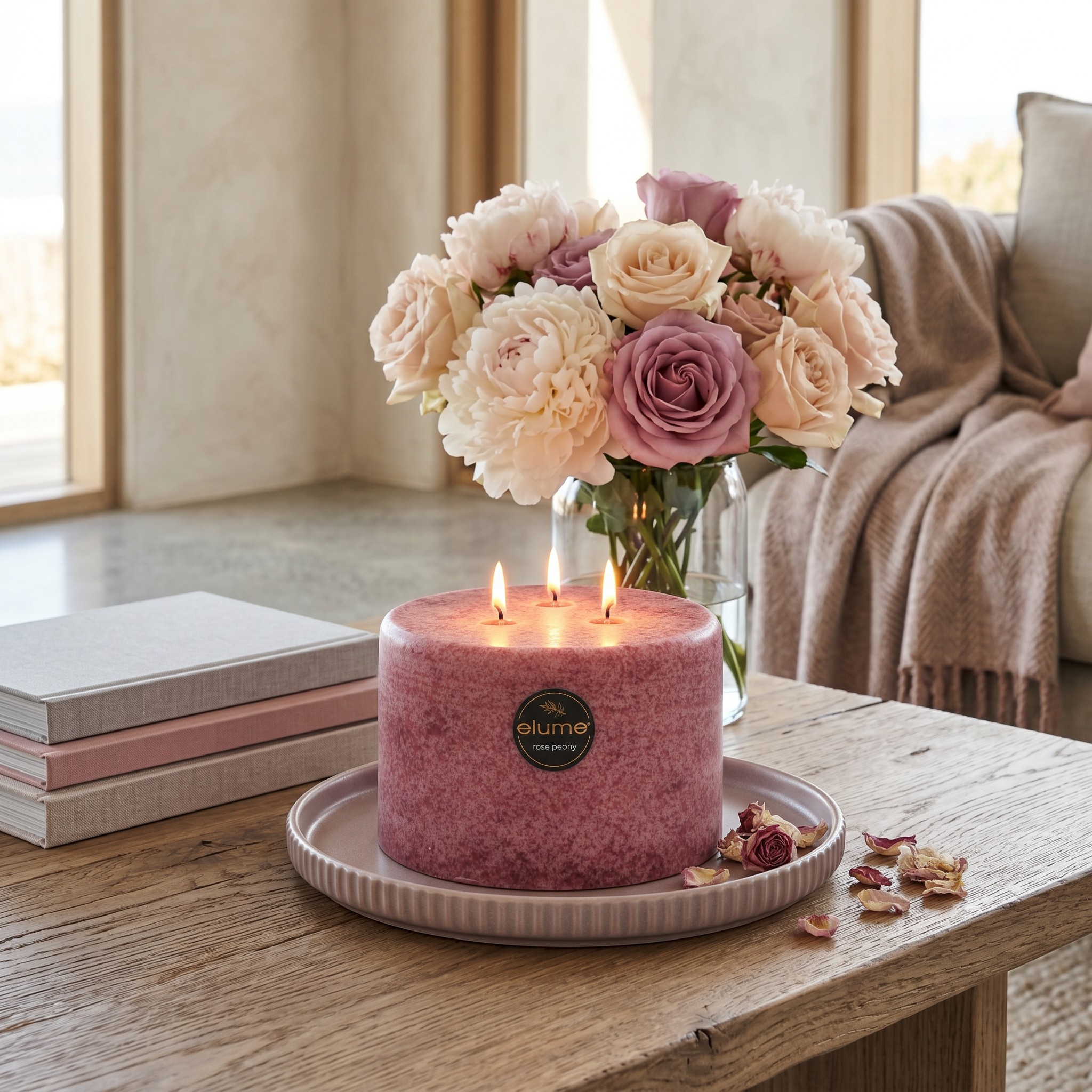Rose Peony Three Wick - Image 4