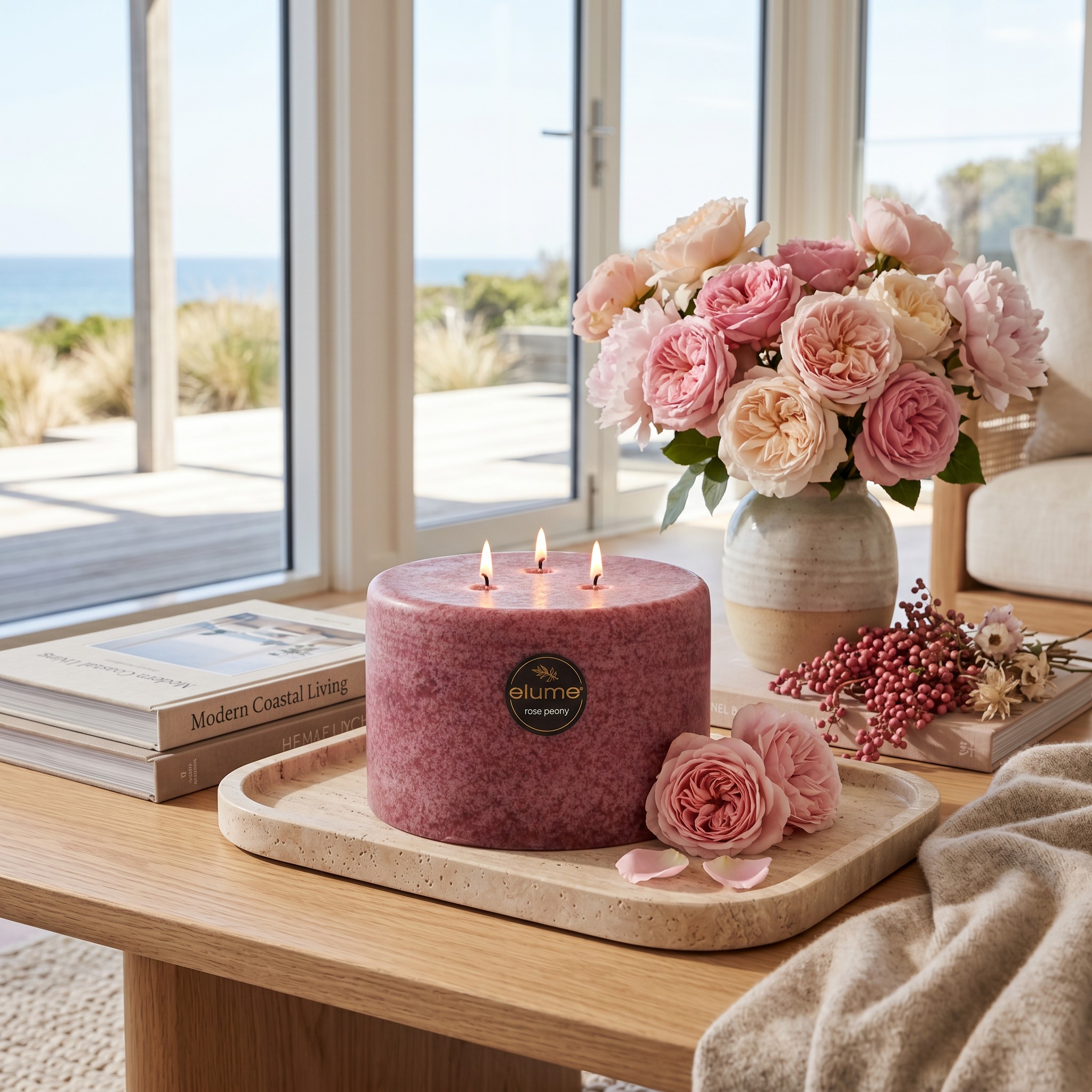 Rose Peony Three Wick - Image 3