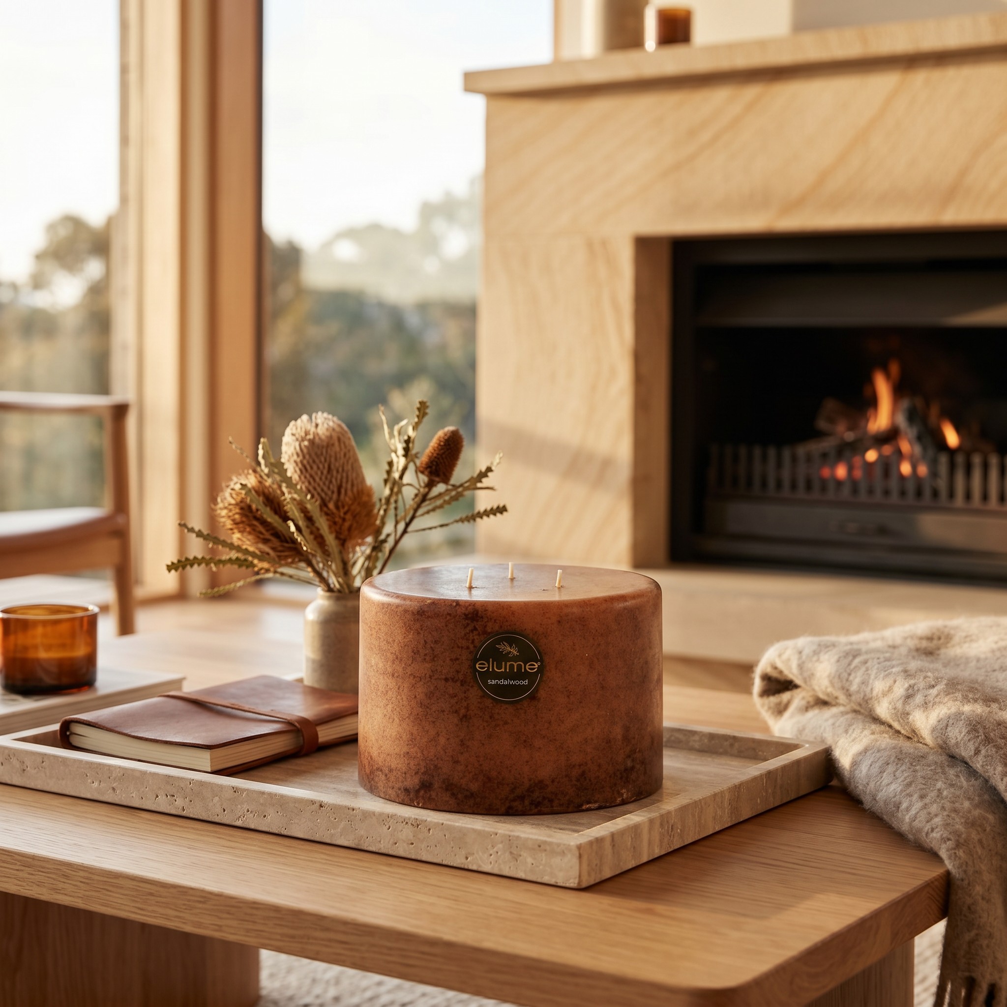 Sandalwood & Amber Three Wick - Image 2