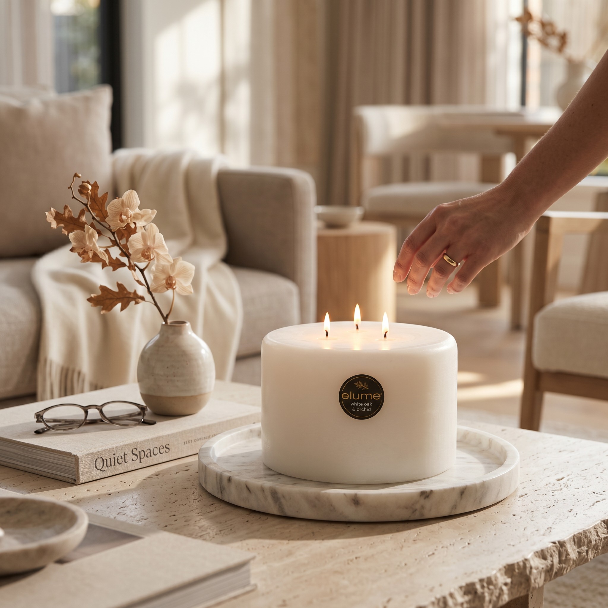 White Oak & Orchid Three Wick - Image 2