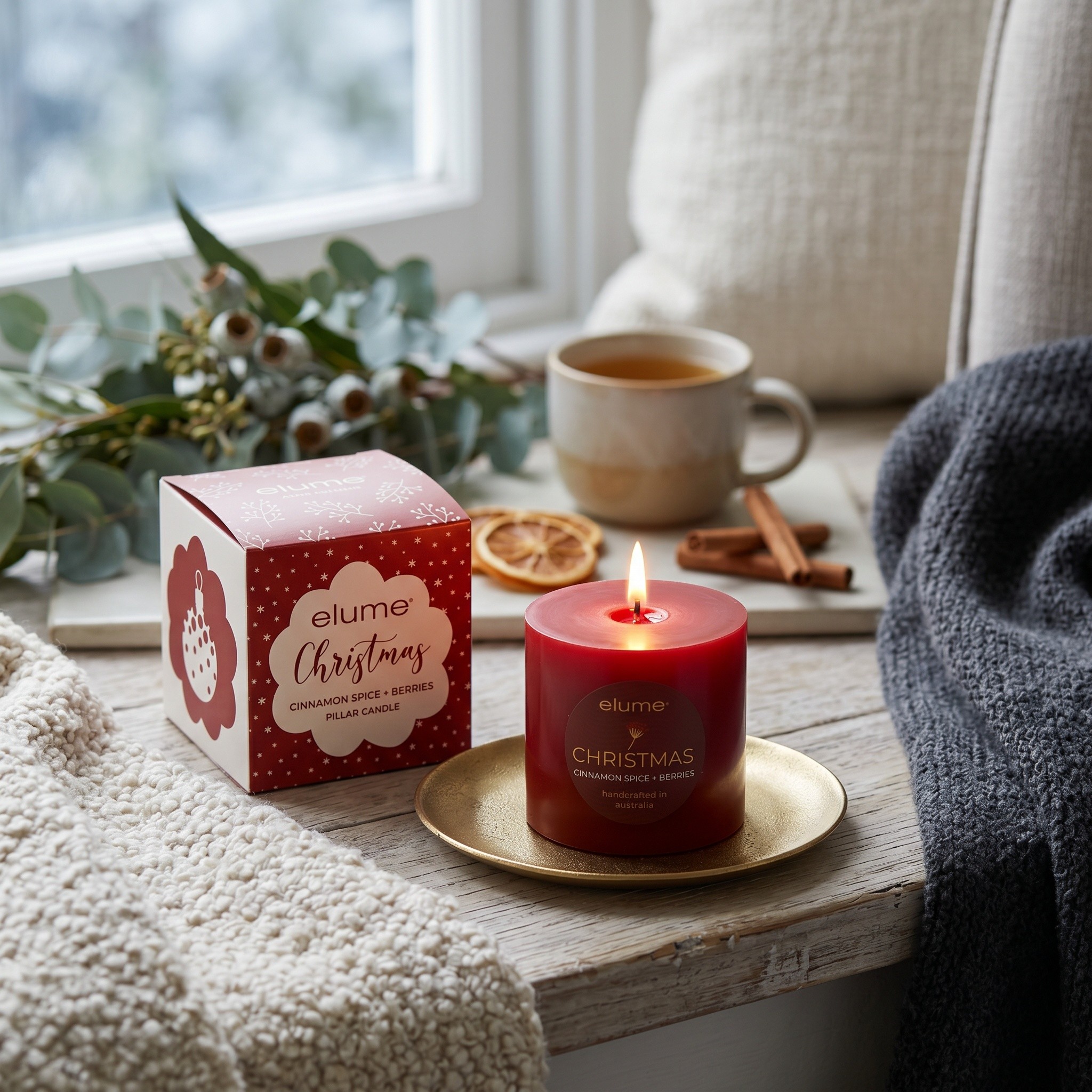 Pillar Cinnamon Spice & Berries 3x3 - Image 10