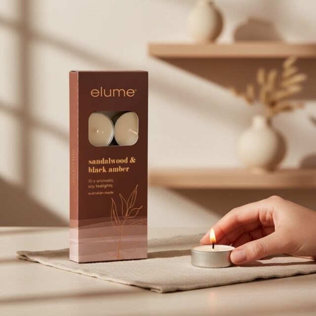 Winter warmth in every flicker. ✨

Our soy wax tealights in Sandalwood & Black Amber fill your space with notes of mysterious Indian sandalwood, sensual black amber and smoky oud. The perfect scent for cosy winter nights.

See full tealight range: https://www.elume.com.au/product-category/tealights/