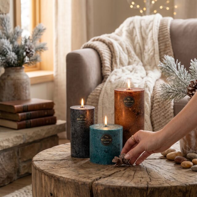 Pillar candles are made for winter. 🕯️ Rich fragrances, warm colours, and a cosy glow that perfectly match the season.